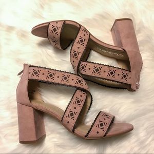 CL by Laundry - Biz Super Suede Pink Sandal NWB